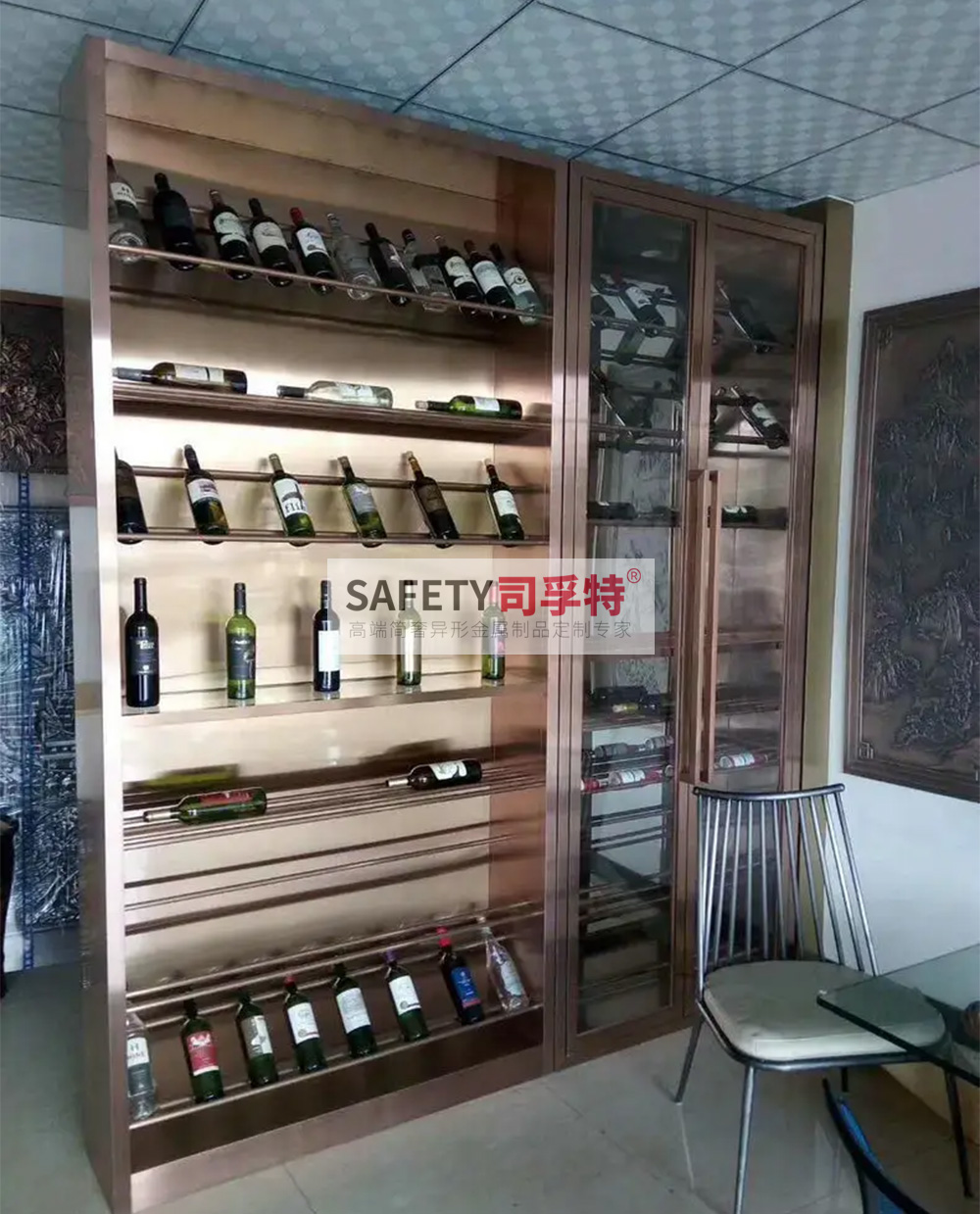 不銹鋼酒柜款式多樣，美觀時尚，經(jīng)久耐用(圖4)