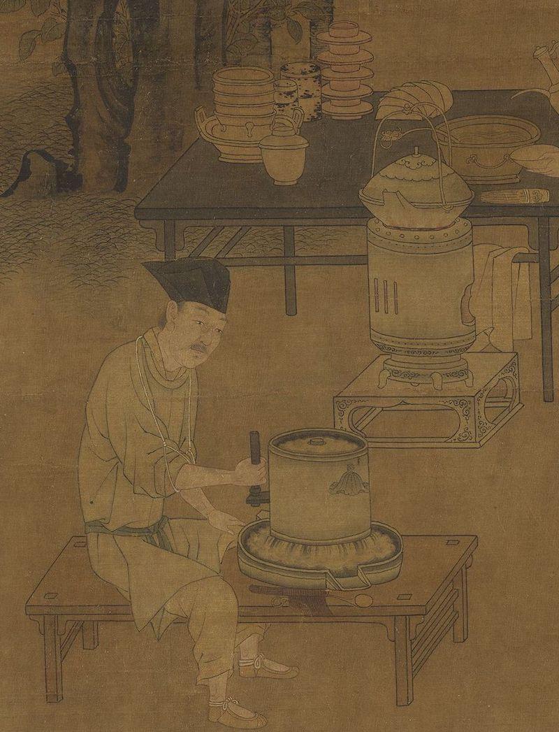 重拾“圍爐煮茶”文化，一起看看故宮藏畫里的“圍爐煮茶”[精制鋼圍爐茶桌](圖3)