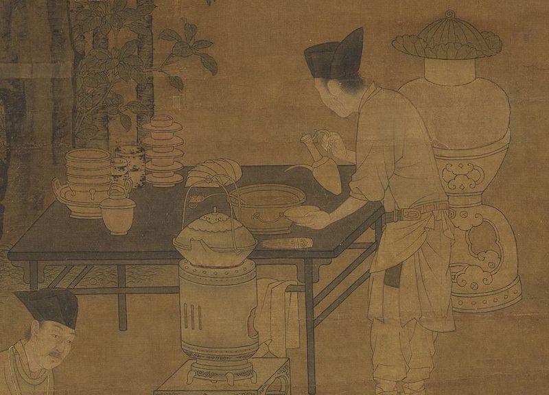 重拾“圍爐煮茶”文化，一起看看故宮藏畫里的“圍爐煮茶”[精制鋼圍爐茶桌](圖4)